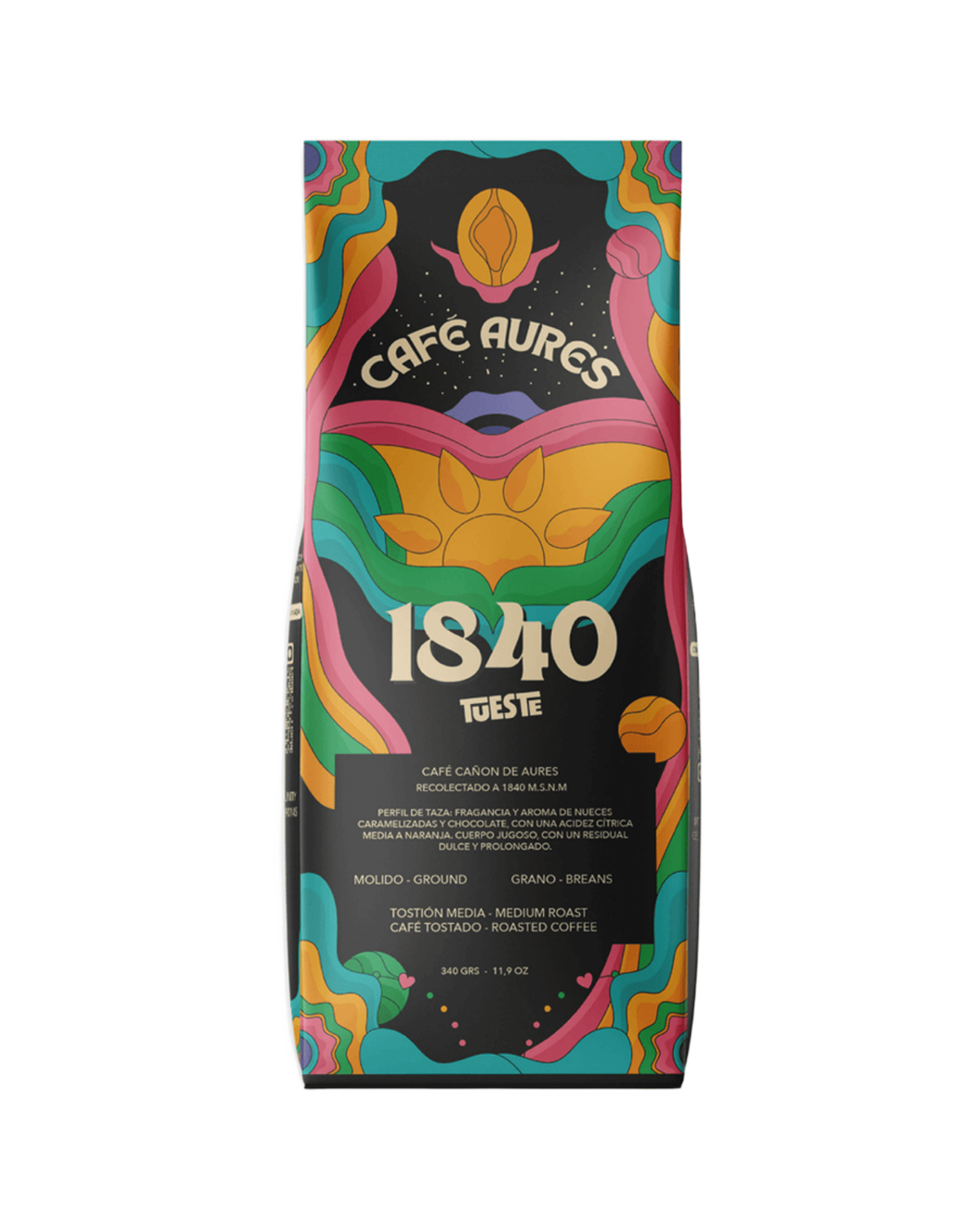 Lote 01 · Café Aures 1840 Conscious, bolsa negra