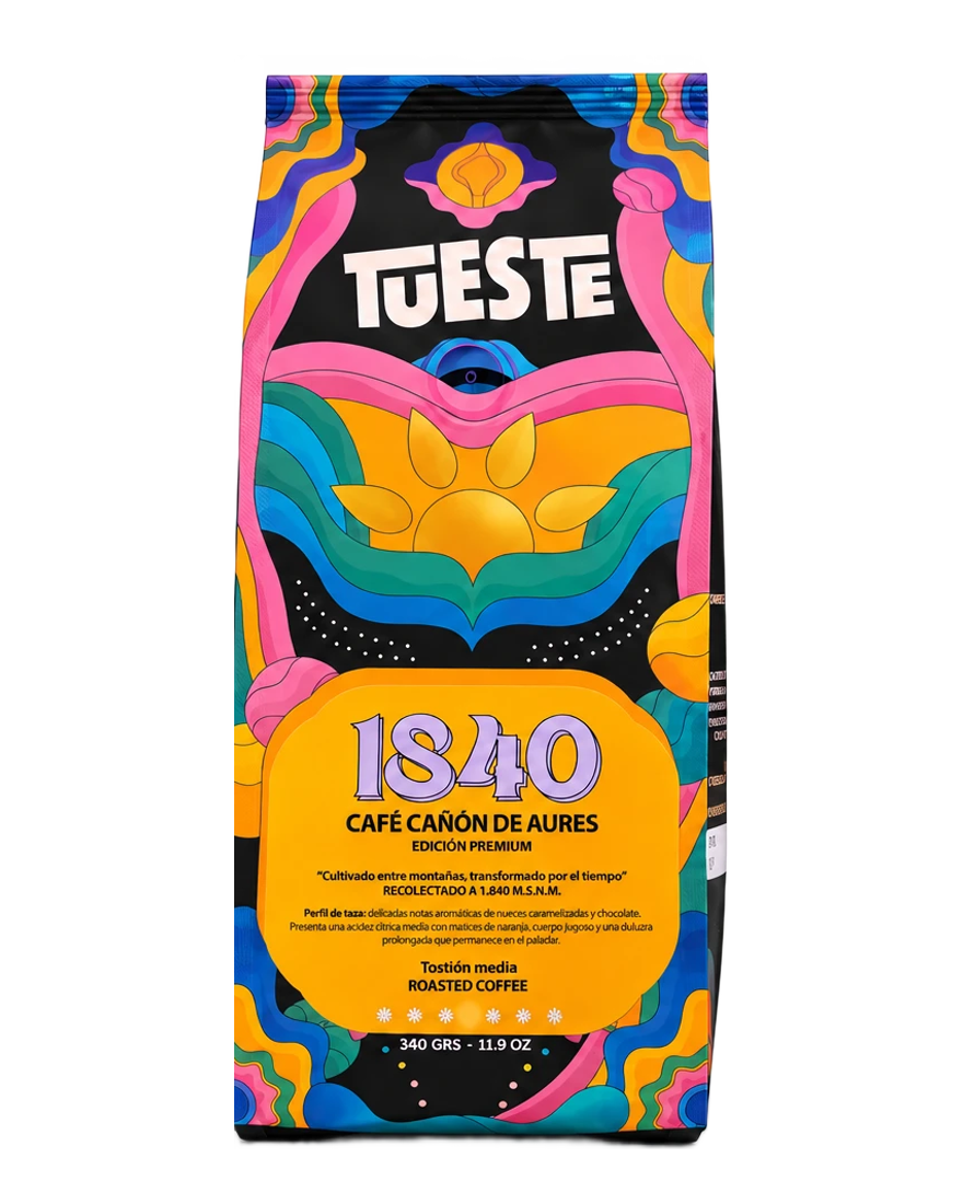 Lote 02 · Café Aures 1840 Conscious, cara de la bolsa