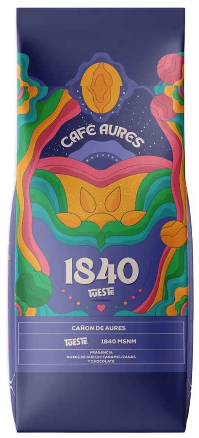 Bolsa de Café Aures 1840 Amour, Lote 01 (empaque Café Aures)